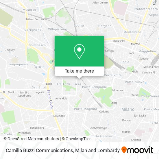 Camilla Buzzi Communications map