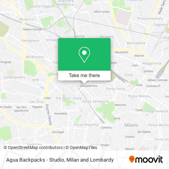 Agua Backpacks - Studio map