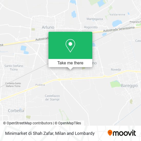 Minimarket di Shah Zafar map