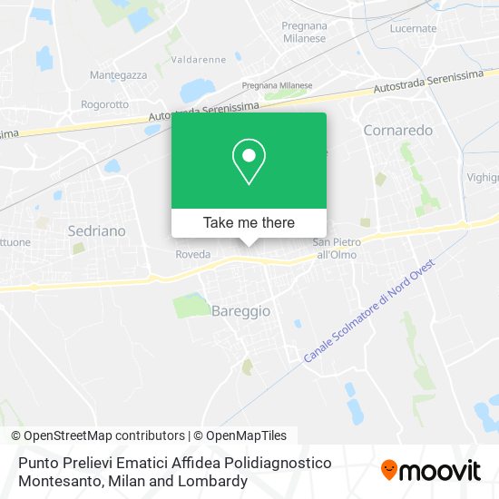 Punto Prelievi Ematici Affidea Polidiagnostico Montesanto map