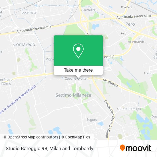 Studio Bareggio 98 map