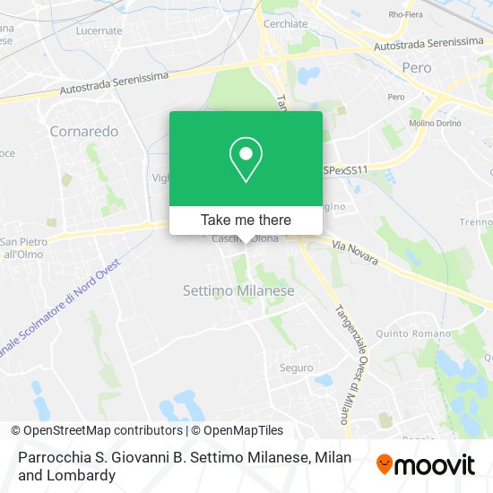 Parrocchia S. Giovanni B. Settimo Milanese map