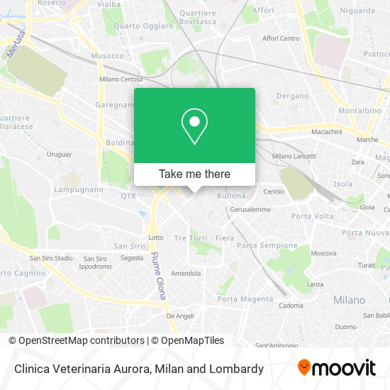 Clinica Veterinaria Aurora map