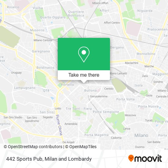 442 Sports Pub map