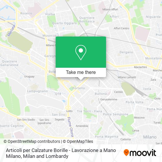 Articoli per Calzature Borille - Lavorazione a Mano Milano map