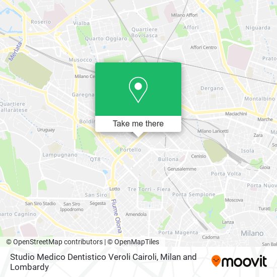 Studio Medico Dentistico Veroli Cairoli map