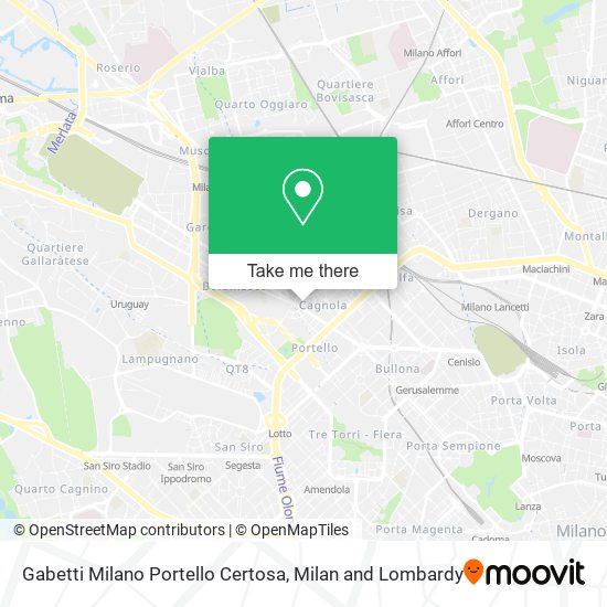 Gabetti Milano Portello Certosa map
