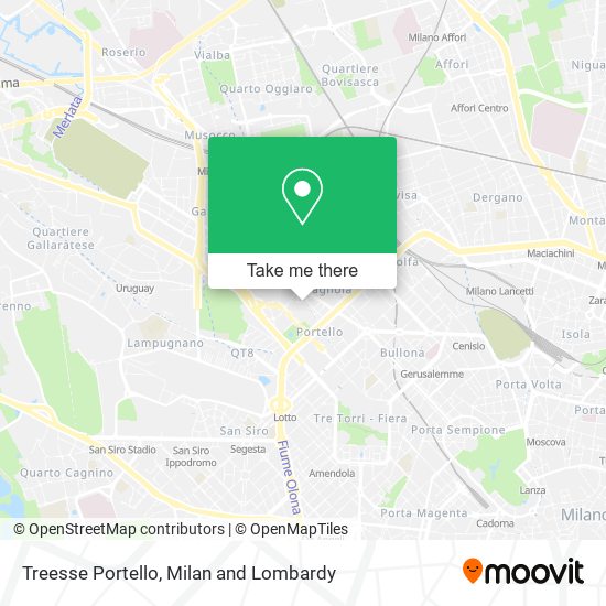Treesse Portello map