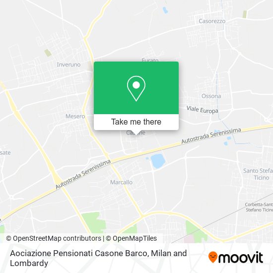 Aociazione Pensionati Casone Barco map
