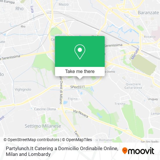 Partylunch.It Catering a Domicilio Ordinabile Online map
