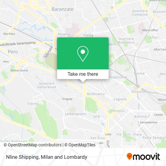 Nline Shipping map