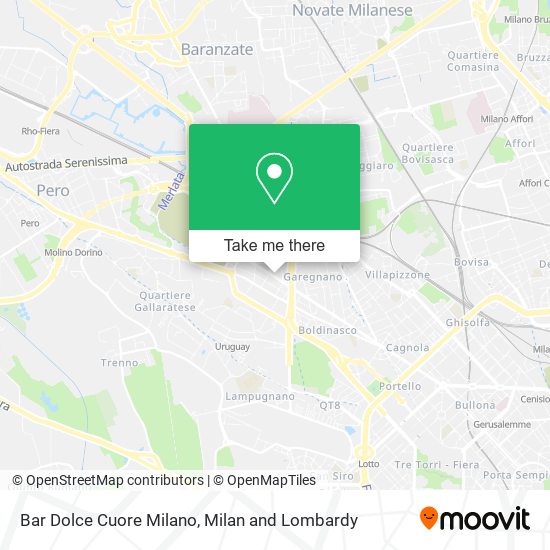 Bar Dolce Cuore Milano map