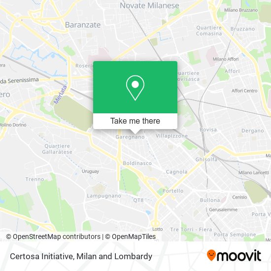 Certosa Initiative map