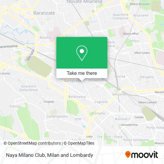 Naya Milano Club map