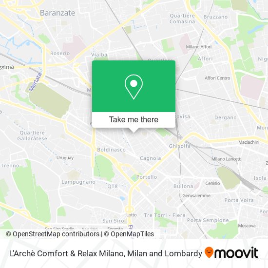 L'Archè Comfort & Relax Milano map