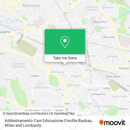 Addestramento Cani Educazione Cinofila Baubau map
