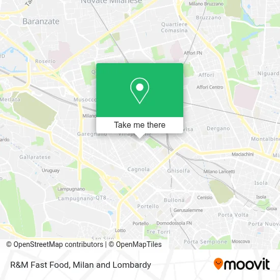 R&M Fast Food map