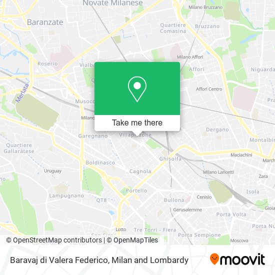 Baravaj di Valera Federico map