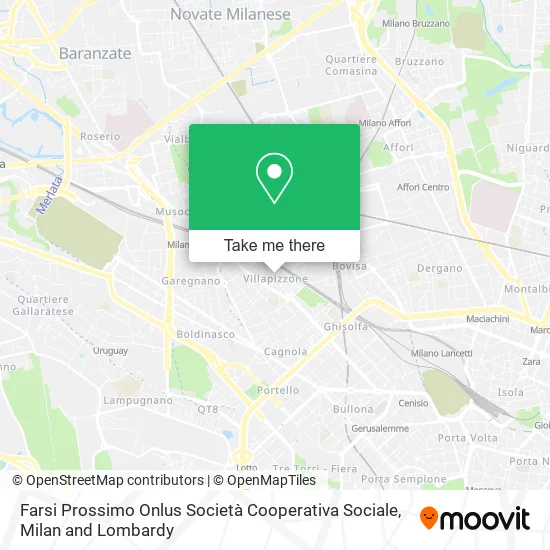 Farsi Prossimo Onlus Società Cooperativa Sociale map