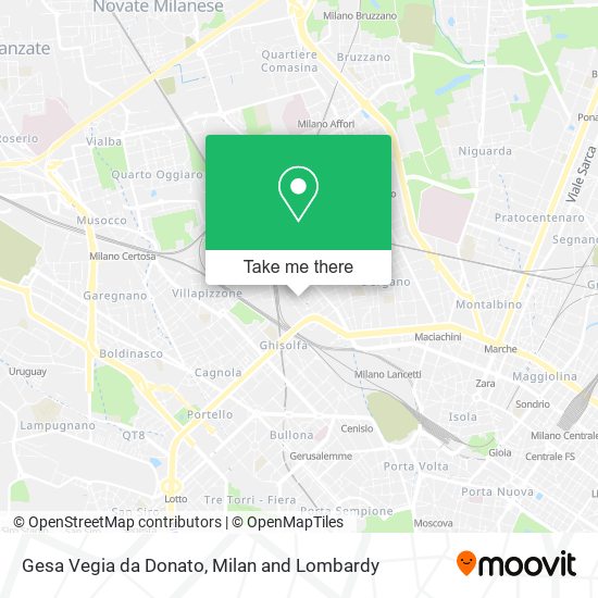 Gesa Vegia da Donato map
