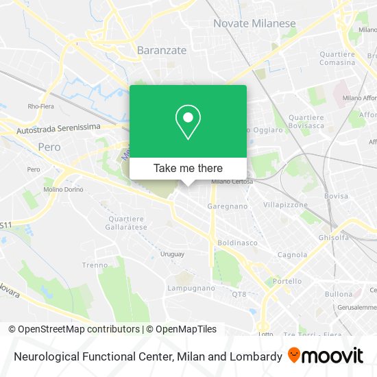 Neurological Functional Center map