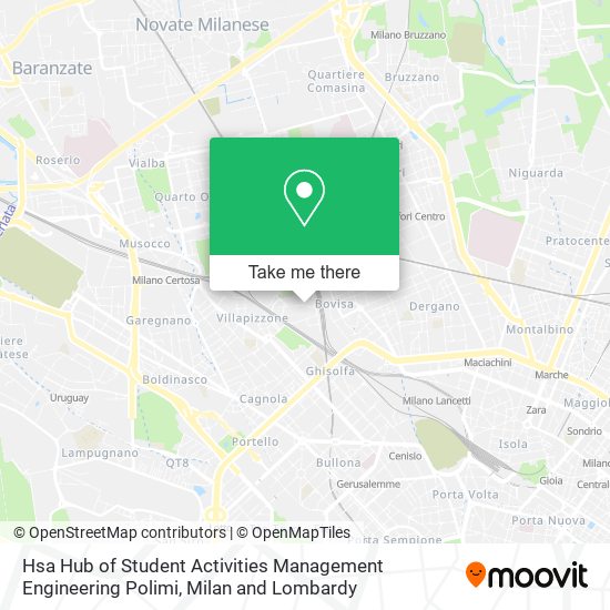 Hsa Hub of Student Activities Management Engineering Polimi map