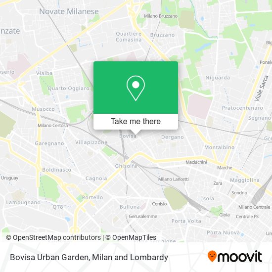 Bovisa Urban Garden map