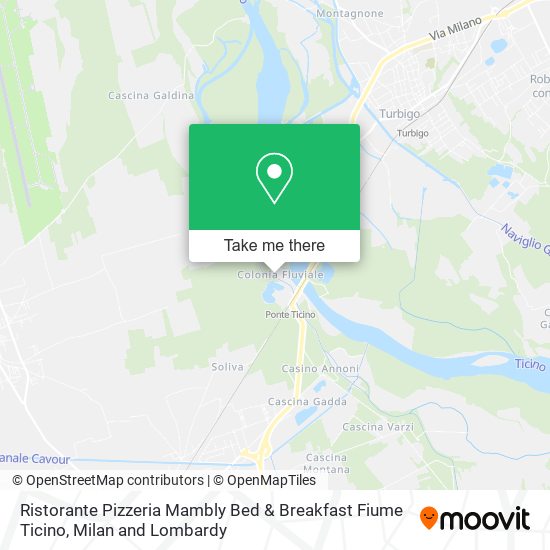 Ristorante Pizzeria Mambly Bed & Breakfast Fiume Ticino map