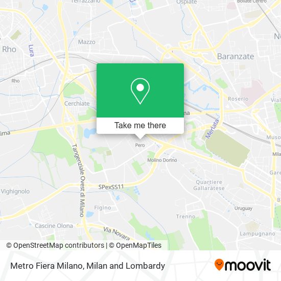 Metro Fiera Milano map