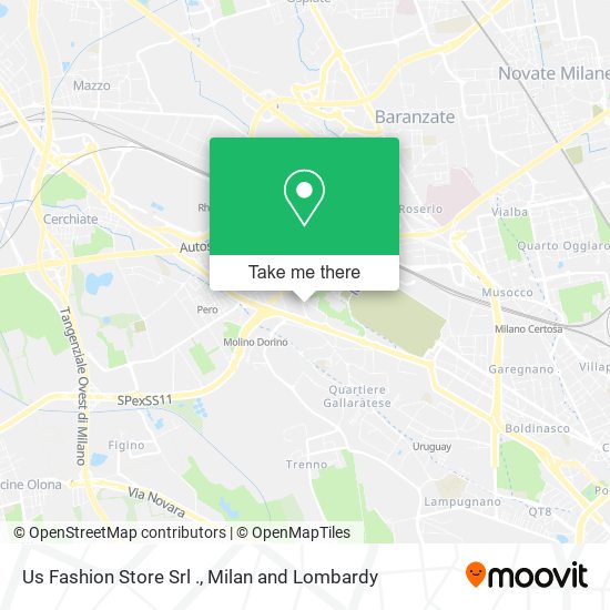 Us Fashion Store Srl . map