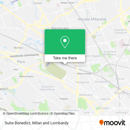 Suite Benedict map