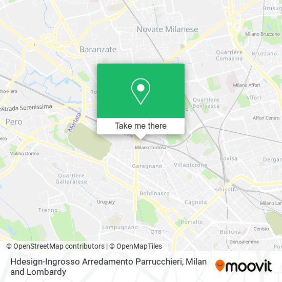 Hdesign-Ingrosso Arredamento Parrucchieri map
