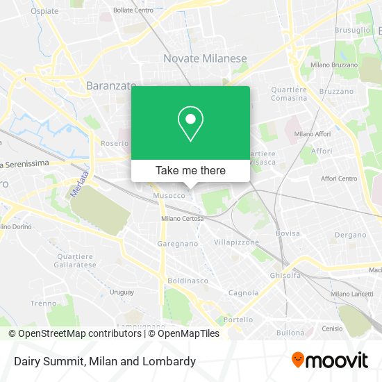 Dairy Summit map