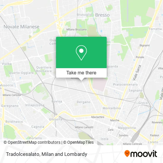 Tradolcesalato map