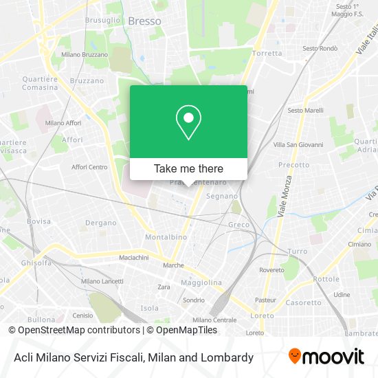 Acli Milano Servizi Fiscali map