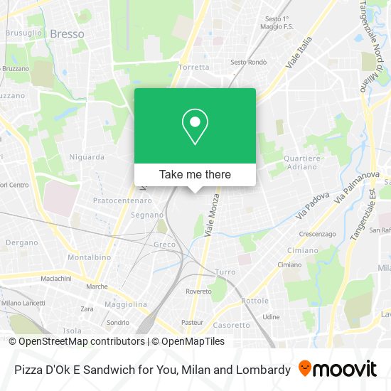 Pizza D'Ok E Sandwich for You map
