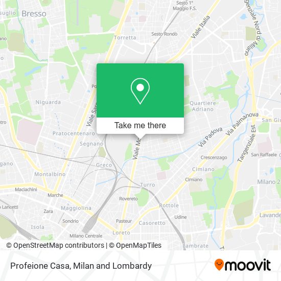 Profeione Casa map