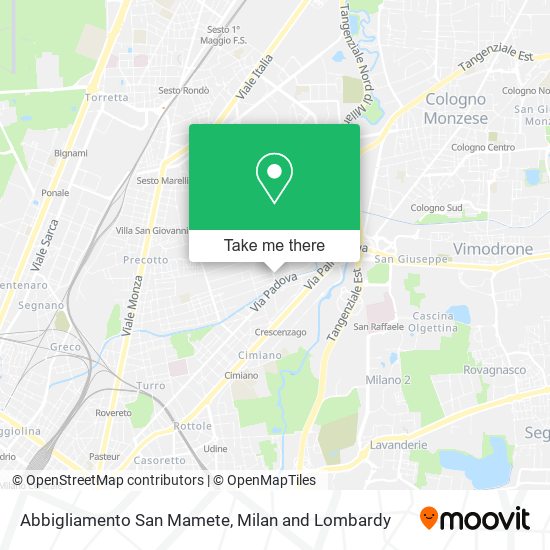 Abbigliamento San Mamete map