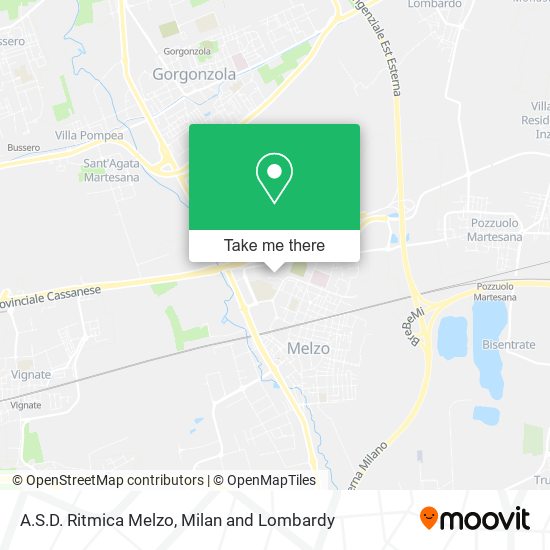 A.S.D. Ritmica Melzo map