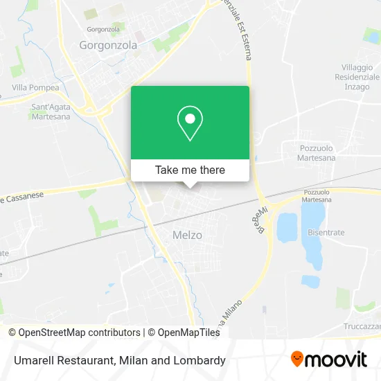 Umarell Restaurant map