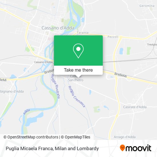 Puglia Micaela Franca map