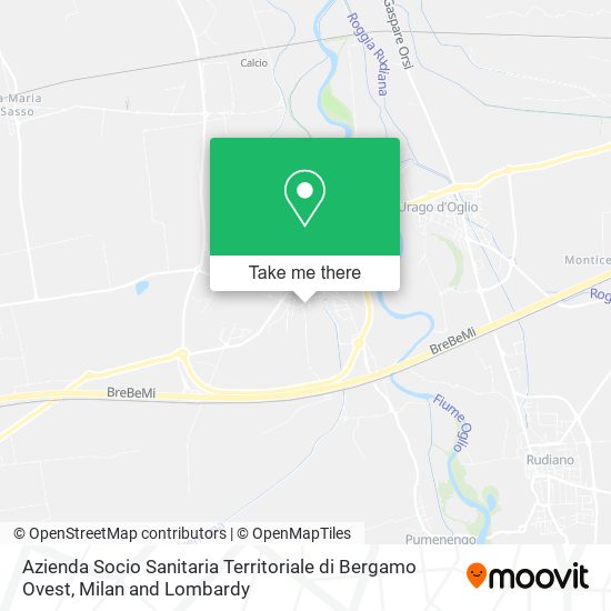 Azienda Socio Sanitaria Territoriale di Bergamo Ovest map