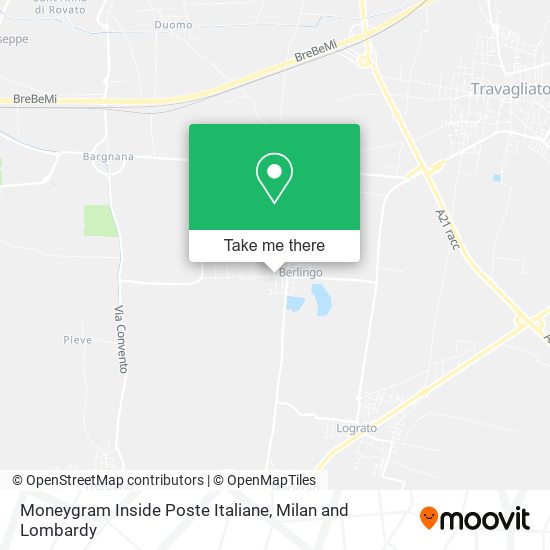 Moneygram Inside Poste Italiane map