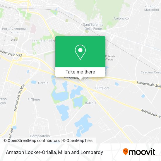 Amazon Locker-Orialla map