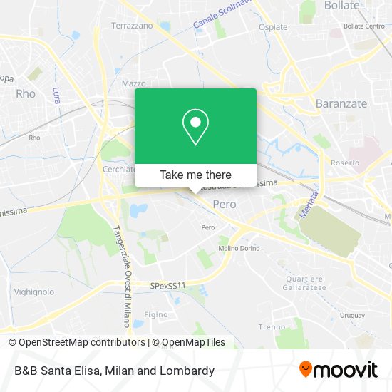 B&B Santa Elisa map