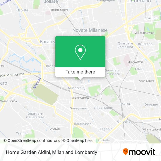 Home Garden Aldini map