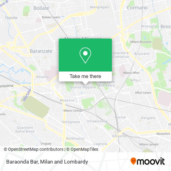 Baraonda Bar map
