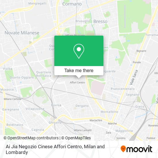 Ai Jia Negozio Cinese Affori Centro map