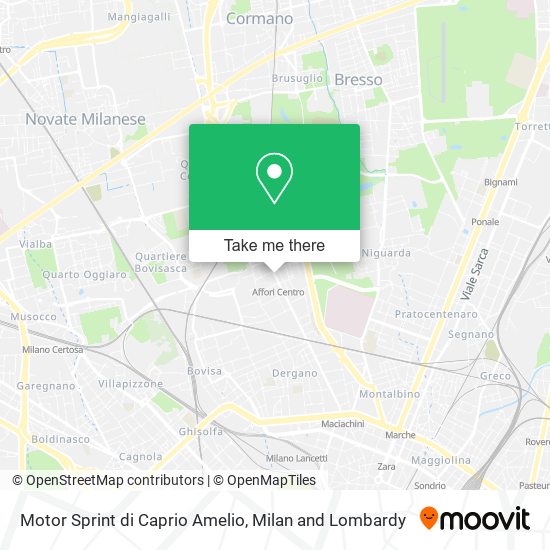 Motor Sprint di Caprio Amelio map