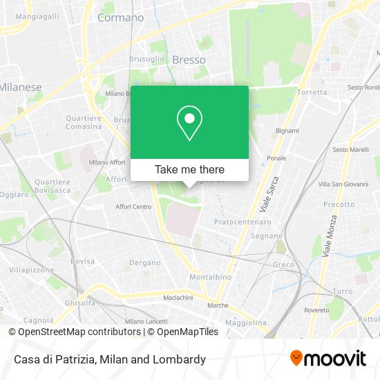 Casa di Patrizia map